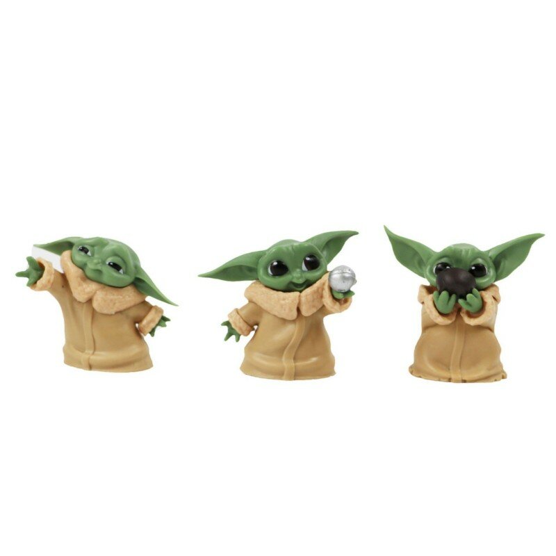 Disney-figura de acción de Star Wars de 6 unids/set, juguete de maestro Baby Yoda Darth de 5-7cm, colección de Juguetes Divertidos Kawaii, modelo mini de PVC