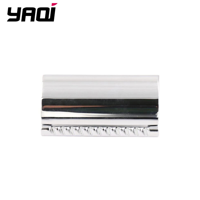 YAQI Chrom Farbe Scalloped Bar Double Edge Safety Razor Kopf Ohne Logo