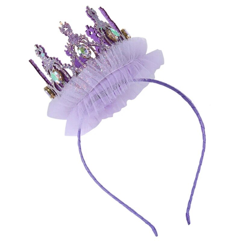 Tiaras de corona de cumpleaños, diadema de princesa, diadema de princesa, diadema de fiesta de cumpleaños, coronas de fiesta de cumpleaños para niña