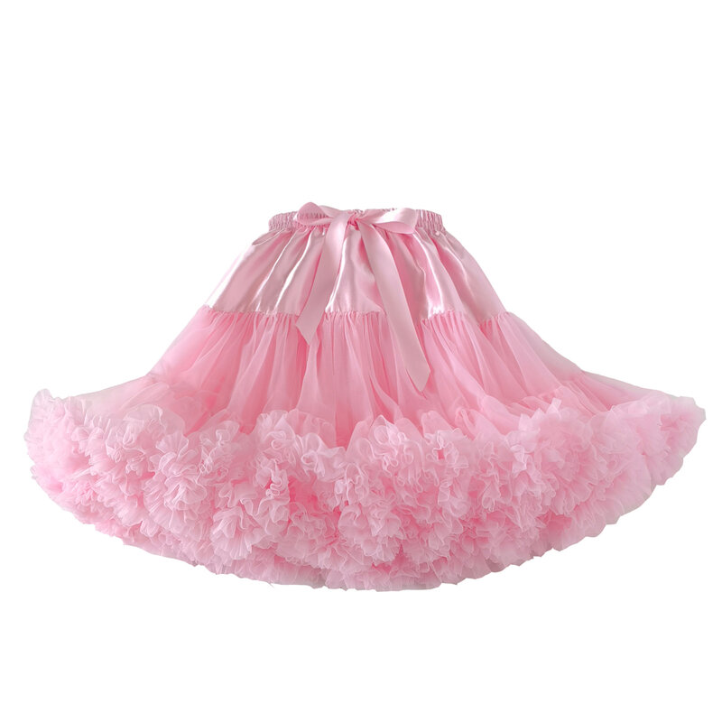 Женская Пышная юбка-пачка для косплея Лолиты 2024, многослойная Тюлевая балетная трапециевидная юбка-подъюбник для танцев