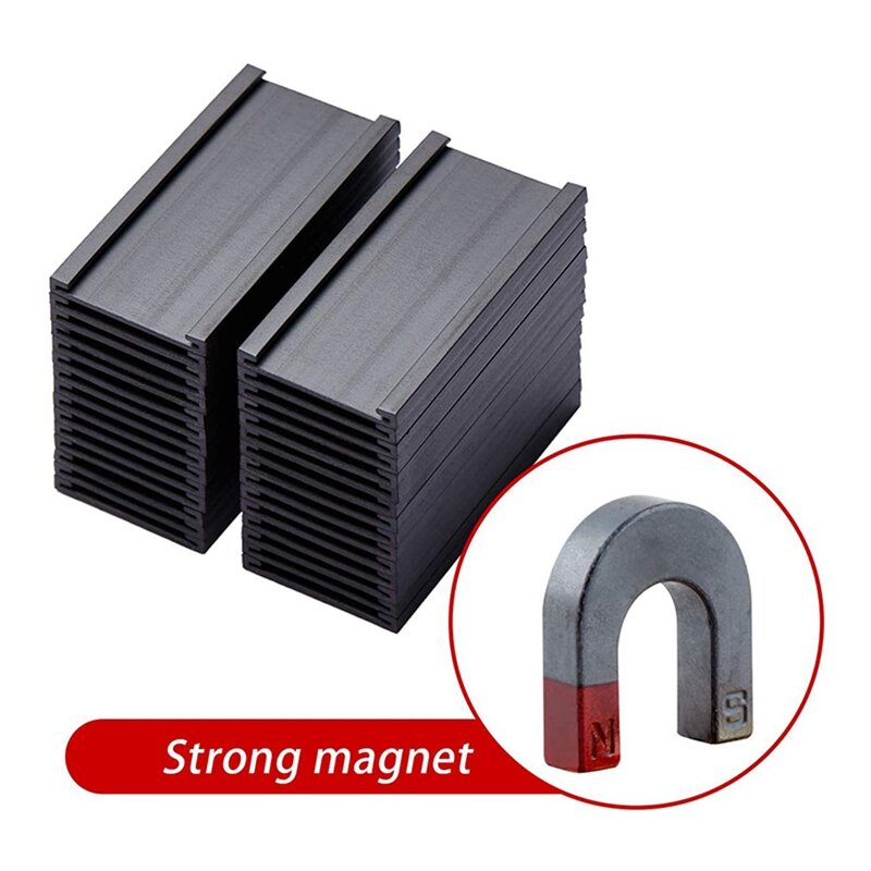 Porta etichette magnetiche da 200 pezzi con portacarte dati magnetici con protezioni in plastica trasparente per ripiano in metallo (1X2 pollici)