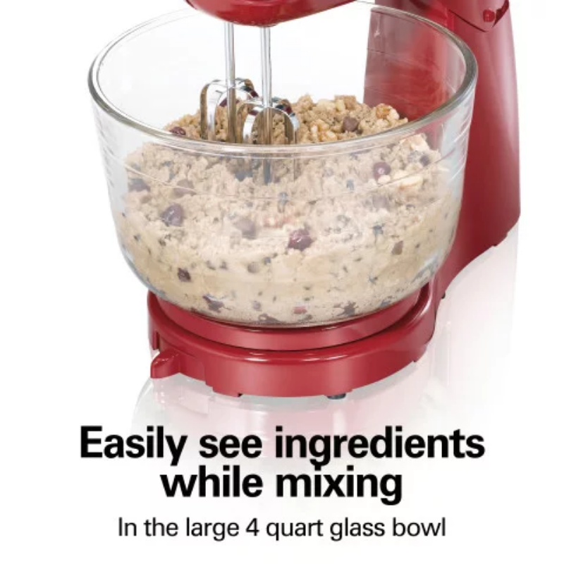 Power Deluxe 6 Speed Stand Mixer, 4 Quarts, Red, Model 64699