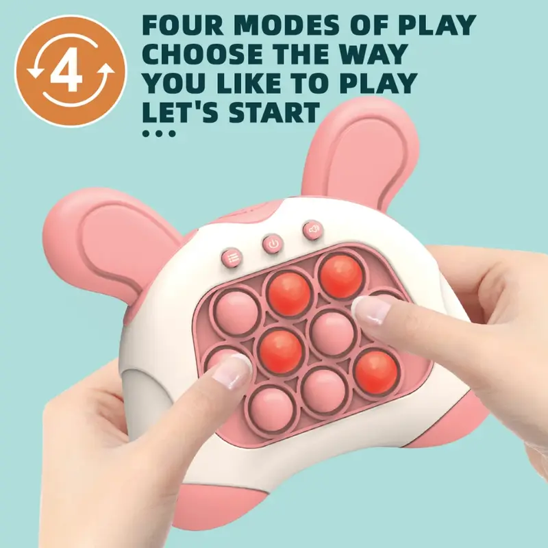 Geüpgraded Quick Push Game Console Serie Speelgoed Voor Kinderen Push Bubble En Pop Light Fidget Anti Stress Verlichting Sensorisch Speelgoed Voor Volwassenen