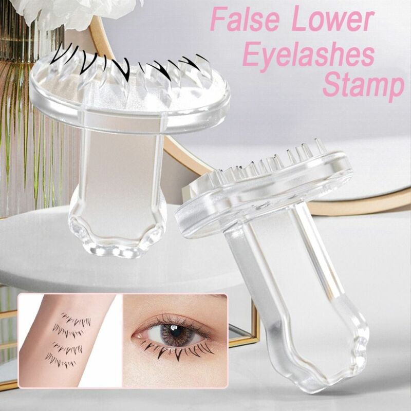 DIY False Eyelashes Stamp Natural Look Easy To Put On Simulation Mascara Sticker Makeup Tool V-shaped Lower Eyelashes Prints