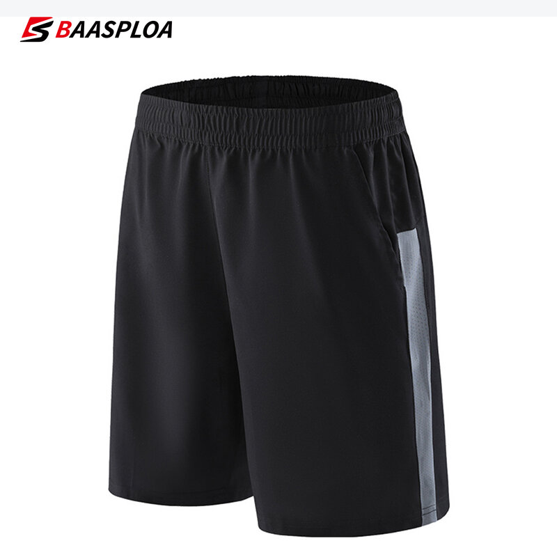 Baasploa Mens Gym Training Shorts Men Sports Casual Clothing Fitness Workout Running Quick-Drying Compression Shorts Athletics