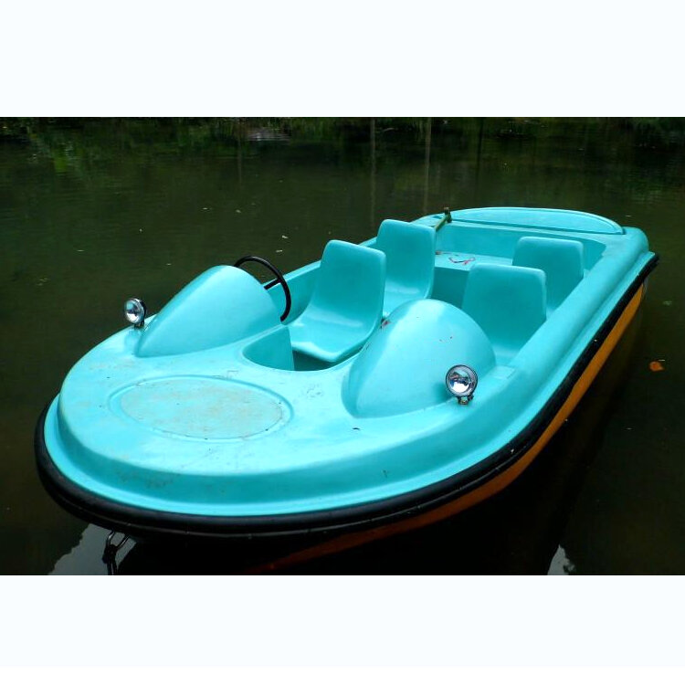 Amusement park water boat 4-people pedal boat for lake propeller water pedal bike boat for water sports