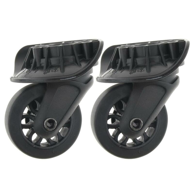 Pair of Mute Spare Luggage Suitcase Wheels 360 Degree Swivel A90
