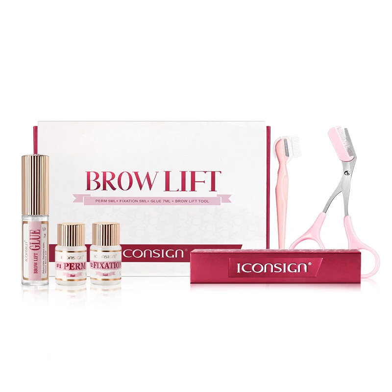 ICONSIGN-Professional Brow Lifting Set, Beleza Maquiagem Ferramenta, Uso Doméstico