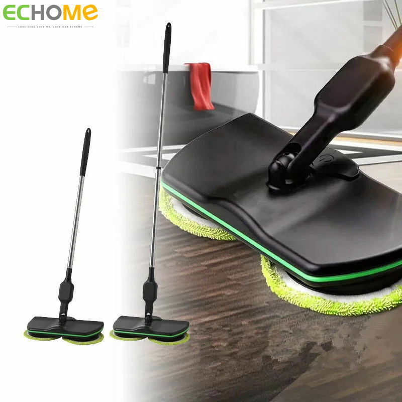 ECHOME Wireless Electric Mops 360°Rotary Mop Washing Handheld Push Household Floor Mop Cleaning Tools Scrubber Smart Cleaner
