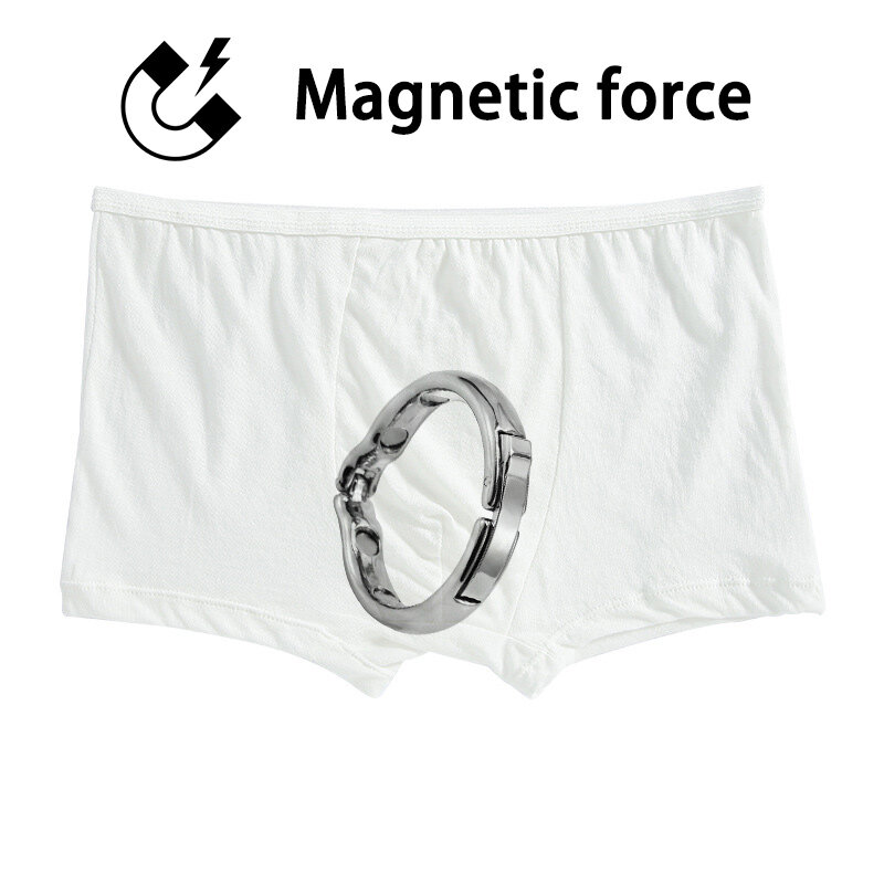 Men Magnet Energy Ring Underear Fitness Muscle Exercise Boxers Adult Tool Accessories Chastity Device Physical Health Care Cage