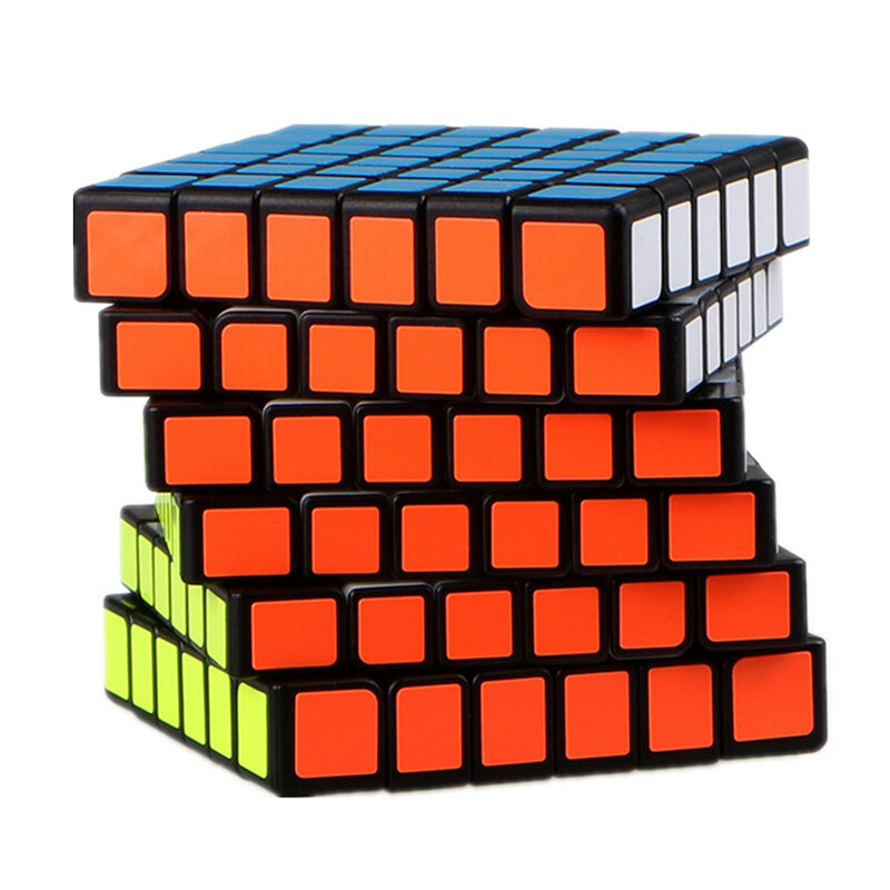 QIYI-Cube magique de vitesse pour enfants, puzzle noir, autocollants, jouets éducatifs, apprentissage, 3x3x3, 4x4x4, 5x5x5