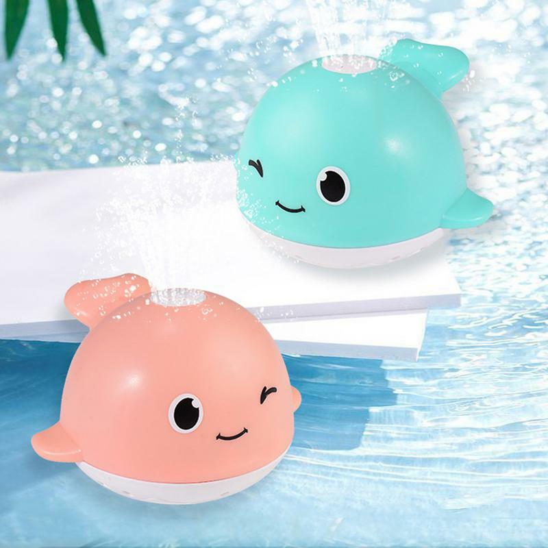 Dziecko zabawki do kąpieli dzieci do kąpieli w kształcie wieloryba dla dzieci zabawki kąpielowe zraszacz automatyczna indukcja światła basen prysznic na zewnątrz wody