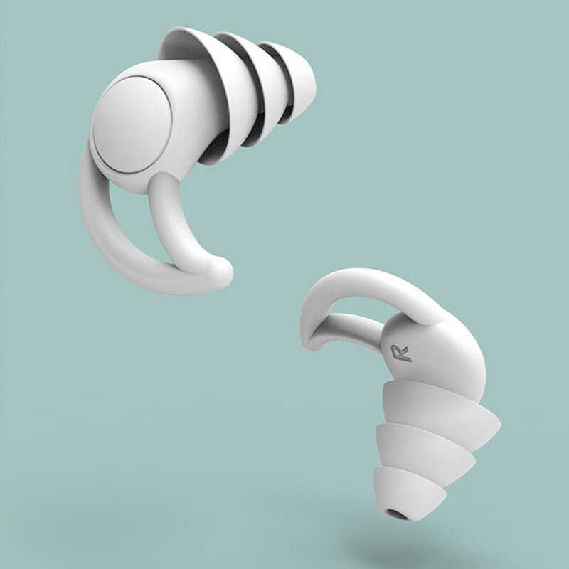 Schall dichte Ohr stöpsel zum Schlafen Weiche Silikon-Ohren schützer Lärmschutz Reise wieder verwendbarer Schutz Schallschutz-Ohr stöpsel