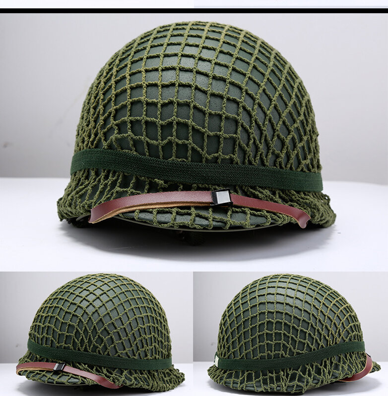 군사 선풍기 CS 필드 장비, 야외 스포츠 M1 더블 레이어 스틸 헬멧, 전술 헬멧, 외국 군사 헬멧