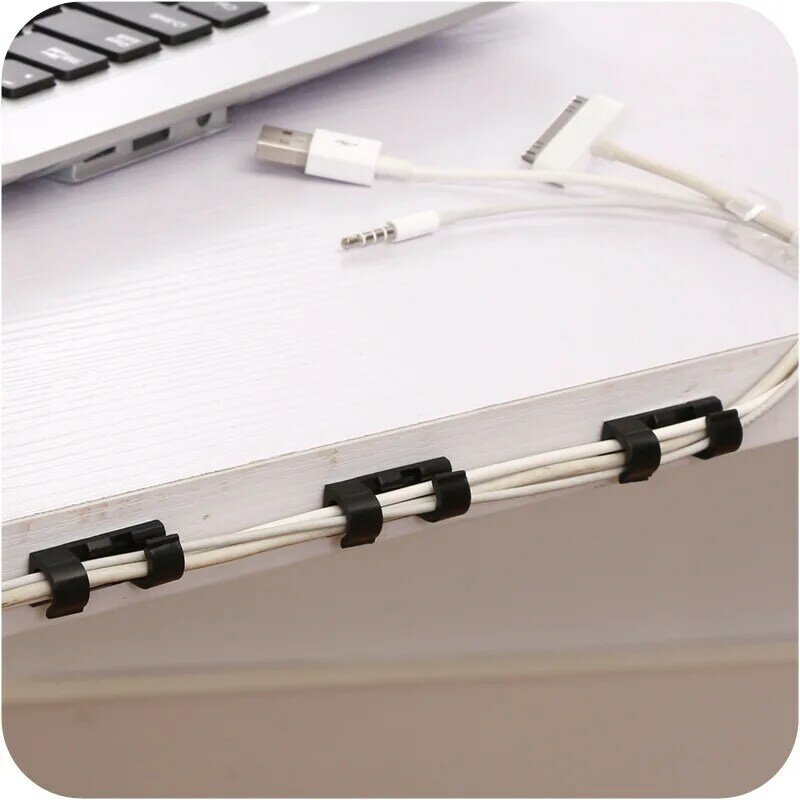 5/16/20/ Pcs Cable Clips Organizer Drop Wire Holder Cord Management Self-Adhesive Cable Manager Fixed Clamp Wire Winder