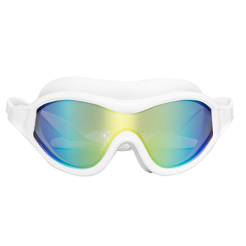 Occhialini da nuoto con montatura grande di nuova moda per donna occhiali antiappannamento HD produttore adulto all'ingrosso diretto