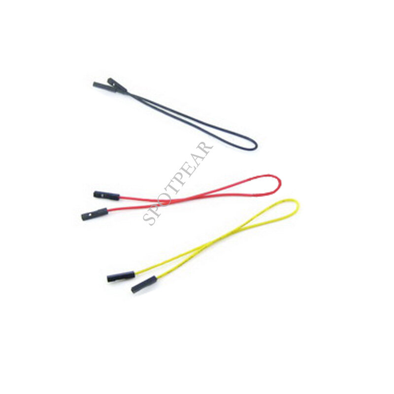 DuPont Jumper Wire, fêmea dupla, 1A atual, 3KV tensão, 150 ° C, cabo de silicone macio padrão 26AWG nacional, 1PIN, 2,54 milímetros
