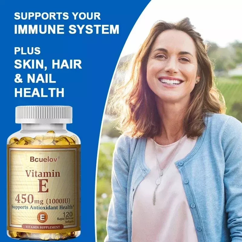Vitamin E - Supports Immune System and Skin Nutrition - Natural Antioxidant
