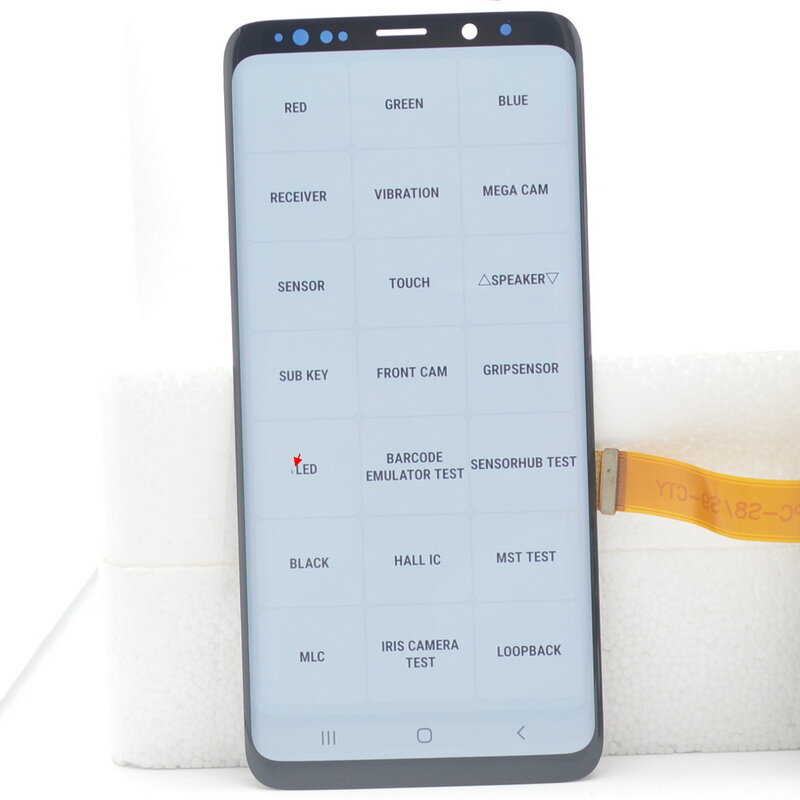 Layar LCD S9 Plus Asli untuk Samsung Galaxy S9 Plus Layar LCD dengan Bingkai G965F SM-G965F/DS Layar Sentuh Pengganti Digitizer