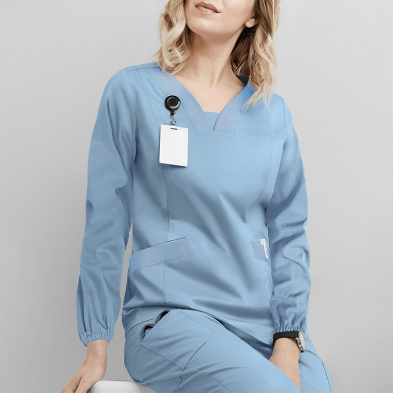 Neueste Frauen Peelings Großhandel Operations saal Uniform Krankenhaus klinische Arbeits kleidung Kleidung chirurgische Arbeits kleidung