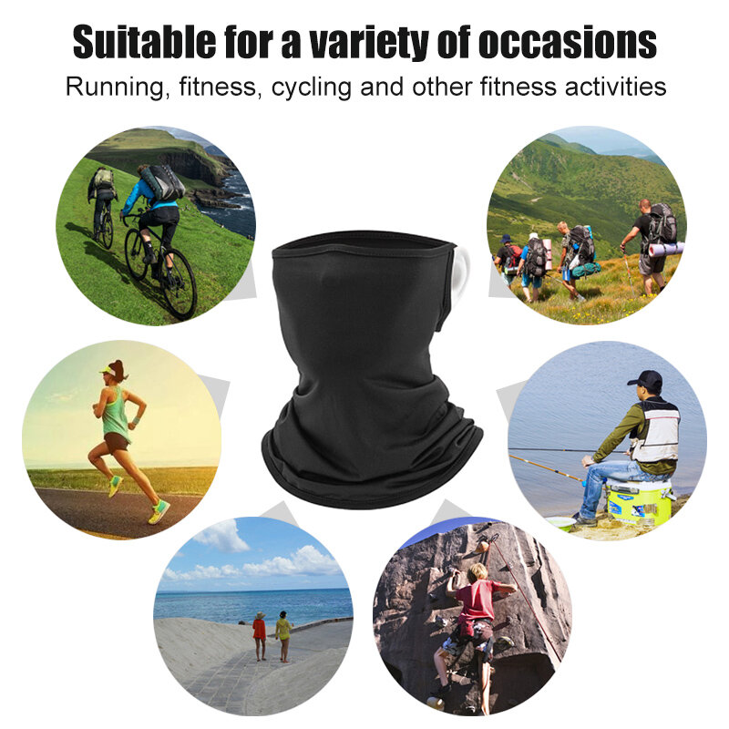 Écharpe de cou de cyclisme en plein air pour hommes et femmes, bandana de randonnée, écharpes de moto, masque facial, camping, chasse, course à pied, vélo