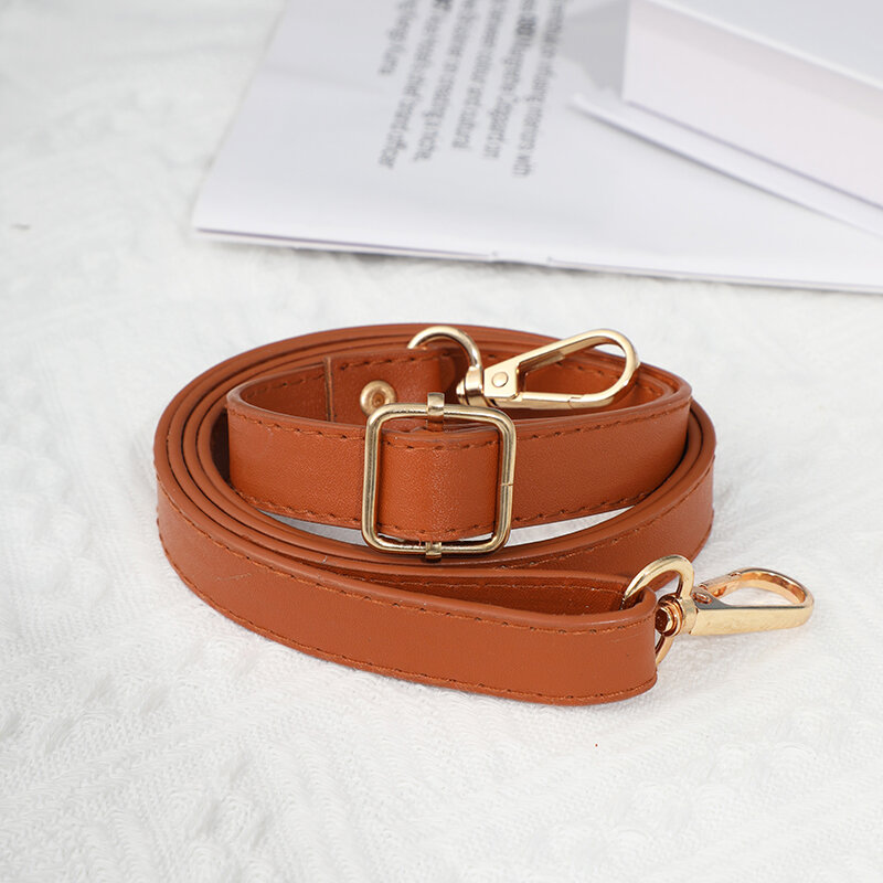 Grosir tali tas untuk tas Mini selempang tali bahu 130cm Aksesori sabuk tas pegangan warna polos PU untuk tas wanita populer