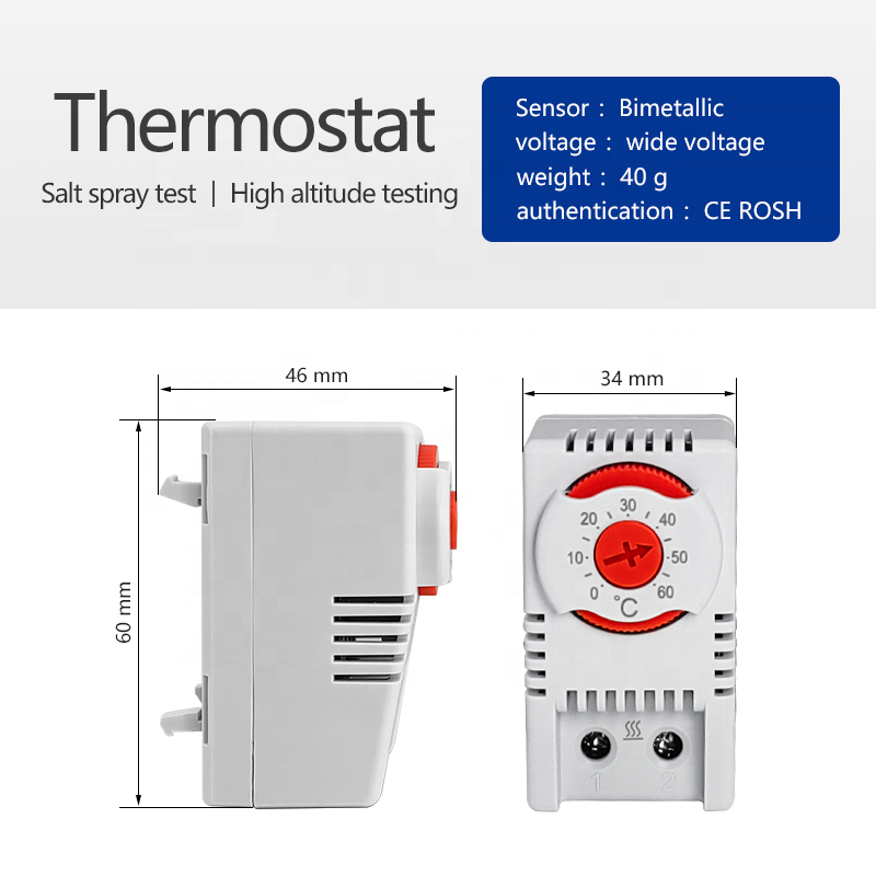 KTO511 Mini termostato industrial, normalmente fechado, aquecimento, venda nova, quente