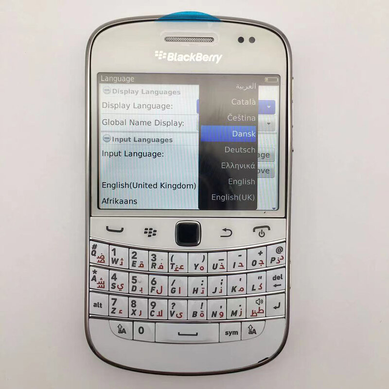 Blackberry Bold Touch 9900 Originele Ontgrendeld Mobiele Telefoon 8Gb 768Mb Ram 5MP Camera Met Engels Of Arabisch Toetsenbord Gratis verzending