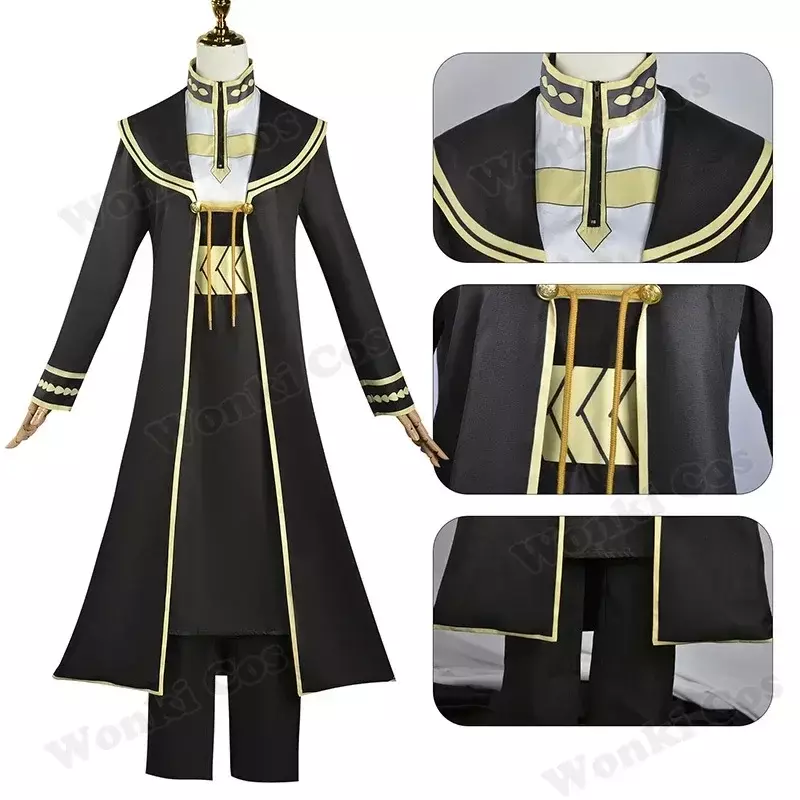 Anime Frieren Cosplay Costume Himmel Heiter Cosplay Frieren Wig Short Hair for Men Women Party Outfits with Cloak
