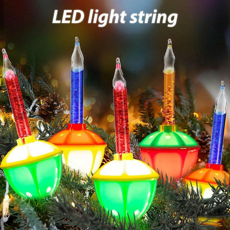 Novidade tradicional Natal luzes bolha, Lâmpadas Multi Color, substituição, 3pcs
