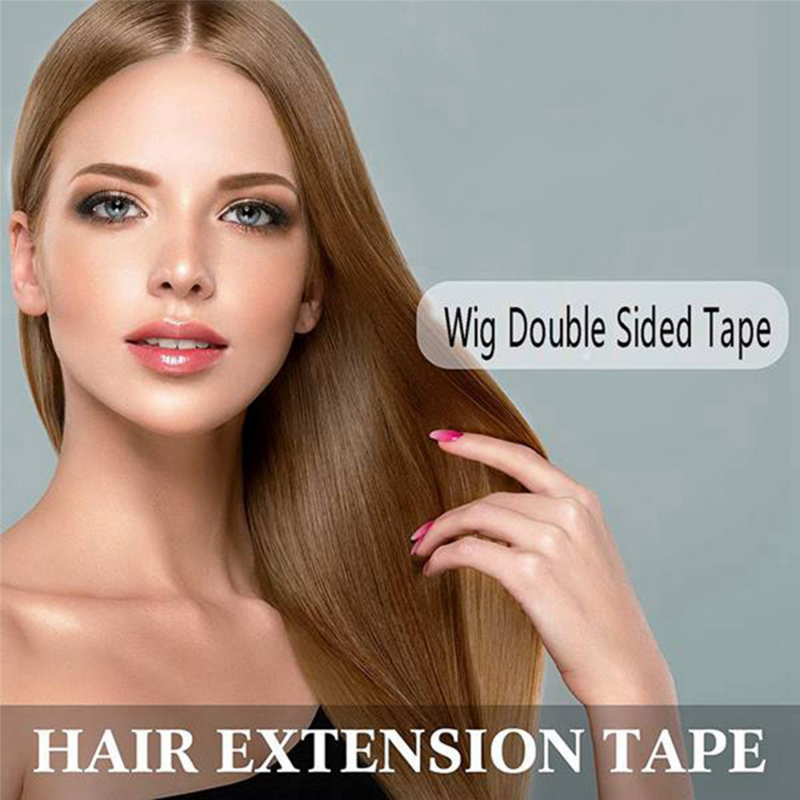 Cinta adhesiva doble para peluca, tira de cabello extendido resistente al agua para tupé, película de encaje con línea de corte, 180 piezas