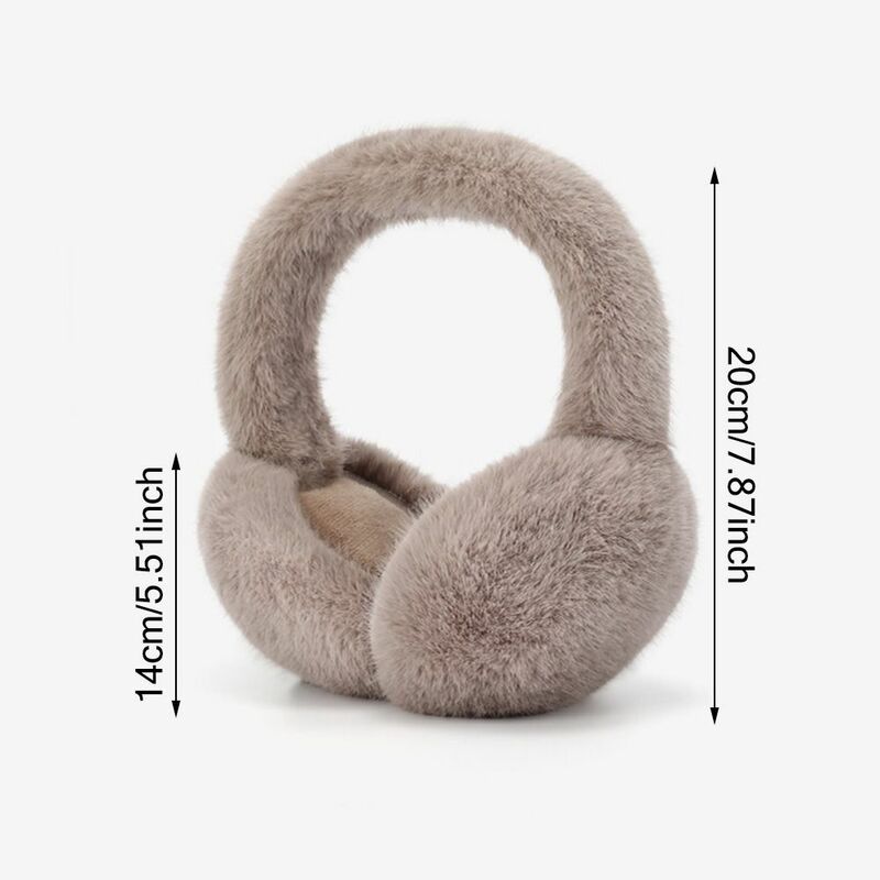 Soft Faux Rabbit Fur Headband para homens e mulheres, regalos de orelha fofos, capas de orelha, clima frio, moda, inverno