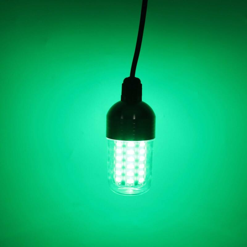 Lampu memancing tenggelam 60 LED, lampu bawah air untuk memancing malam hari, lampu LED di AliExpress