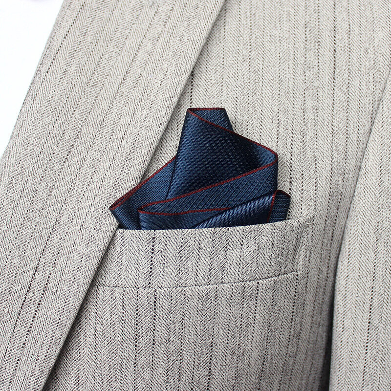Pañuelo con patrón geométrico de celosía para hombre, pañuelo cuadrado de bolsillo, toalla de pecho de negocios, traje, servilletas, 6,5x7,5 cm