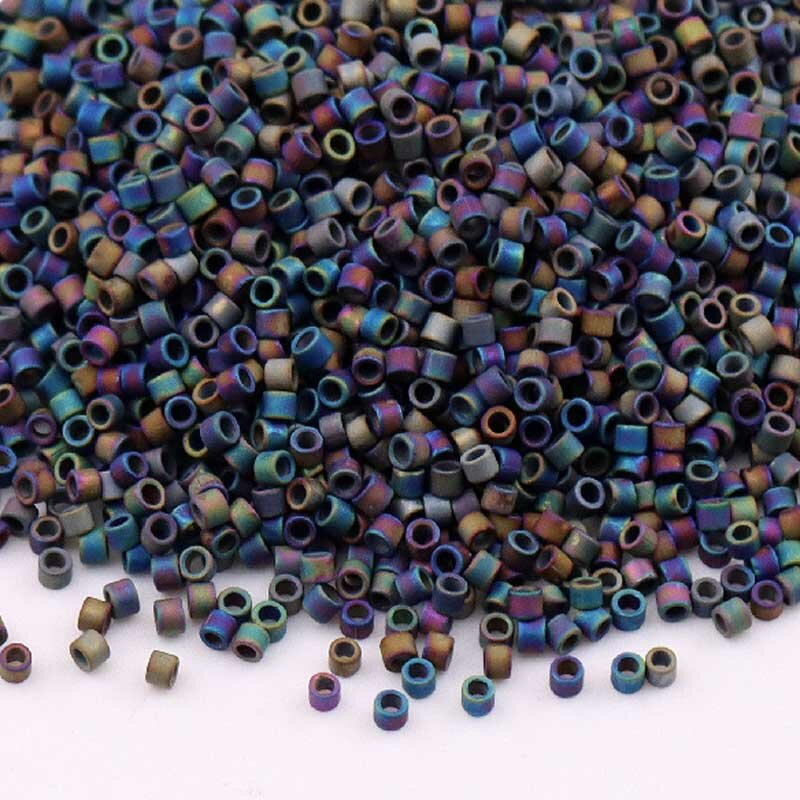 2000 stücke 1,6mm Japan Metallic Farbe Glas Perlen 11/0 Uniform Generisches Lose Distanz Seed Perlen für Schmuck Machen DIY nähen