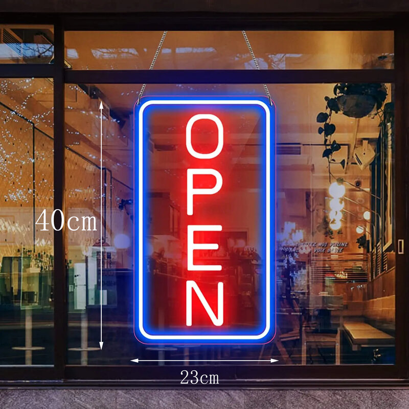 Wywieszka z napisem "Open" dla biznesowy USB lampa neonowa na imprezę w sklepach z salonami barowymi sklep klub hotelowy ze wzorem kawy na ścianę wystrój neonowy znak świetlny