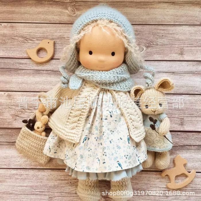 Кукла Вальдорф, оригинальная эмалированная кукла, ручная работа, милый детский Рождественский подарок, игрушка, кукла ручной работы, мягкая...