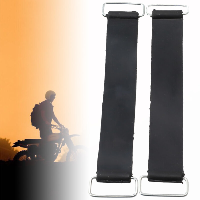 2Pcs Universal Motorcycle Battery Rubber Band Strap Fixed Holder Elastic Bandage Belt Stretchable 175cmx4cm Scooters Parts