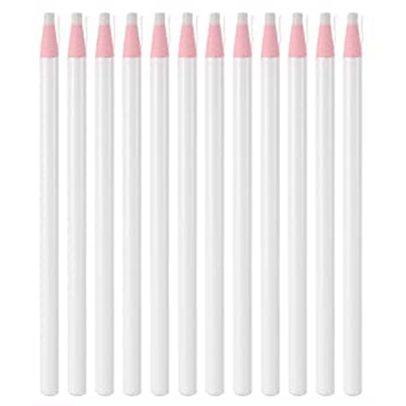 48 Pcs matite di gesso bianco matite cancellabili invisibili bianche tessuto pennarelli di gesso bianchi industriali