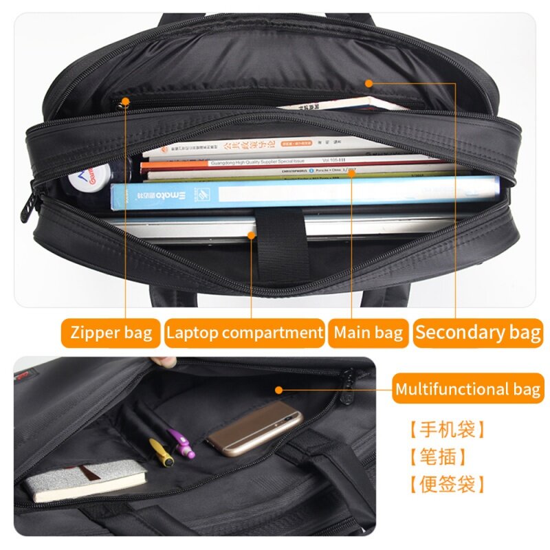 Портфель мужской холщовый, вместительная сумка-тоут для ноутбука 15,6 дюйма 17 дюймов 14 дюймов, сумка на плечо для работы и бизнеса