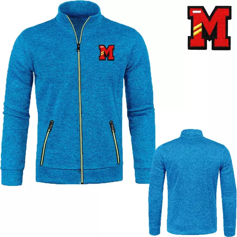 Jaqueta esportiva casual masculina, moletom solto de grandes dimensões, moletom bordado, M de alta qualidade, outono, Y2k