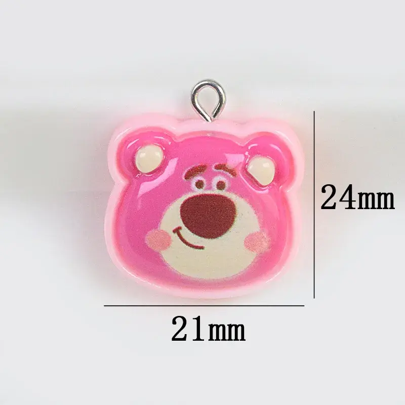 Disney Resin Bright Face Cartoon Image Anime Homemade Earrings Keychain Small Pendant DIY Jewelry Accessories Handmade Materials