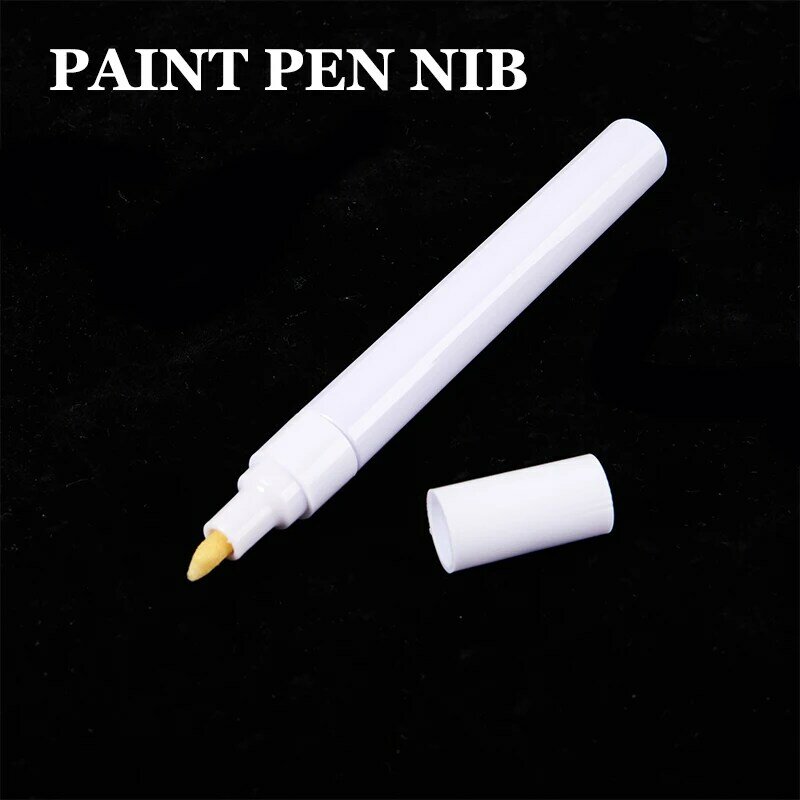 ปากกาเปล่าแบบรีฟิล3-6มม. หัวคู่หัวปากกาหัวเสียบย้อนกลับได้ปากกาทาสีมาร์กเกอร์ปลายแหลมท่ออลูมิเนียมอุปกรณ์เสริมปากกาทาสี