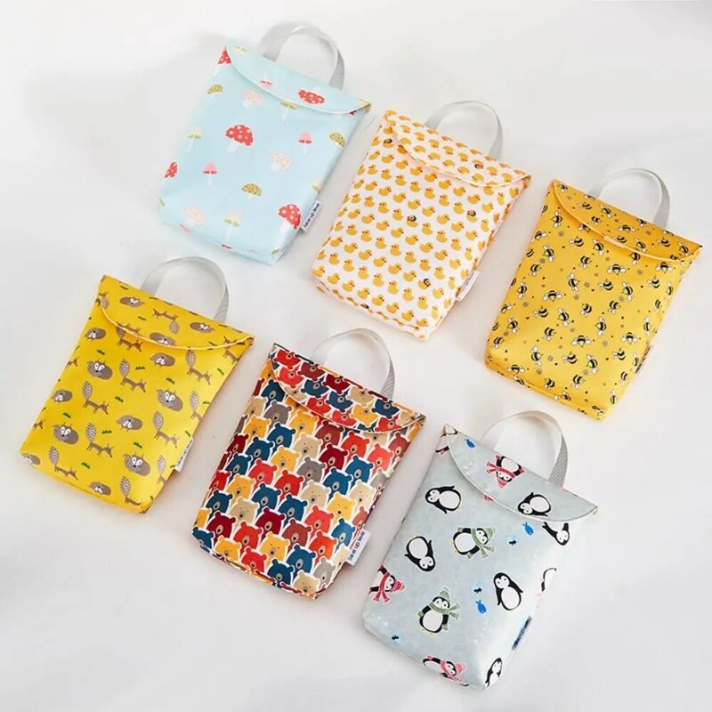 Waterproof Storage Bag High Quality Terylene Portable Baby Diaper Bags HOOk&LOOP Large Capacity Handbag