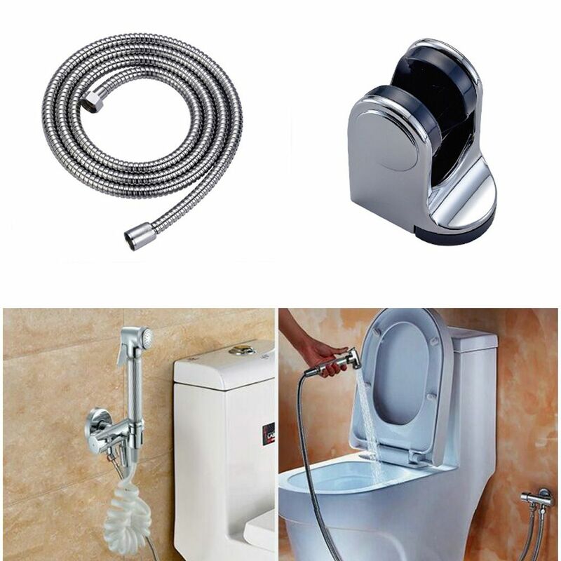 Set di spruzzatori per wc portatili staffa a parete rubinetto per Bidet a mano in acciaio inossidabile per bagno wc soffione doccia autopulente