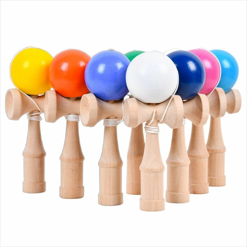 Kendama mainan kayu profesional Kendama keterampilan Juggling bola pendidikan permainan tradisional untuk anak-anak