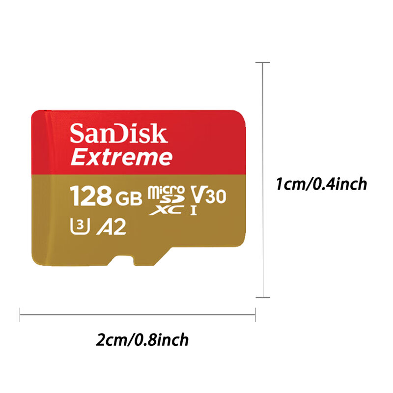 Karta pamięci SanDisk Extreme Micro SD 64GB Micro SD 128GB 32GB Karta pamięci Flash SD 256GB U3 4K V30 Monitor Microcard 512GB 1TB Karty TF