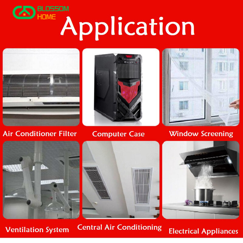 Líquido de filtro de poeira de equipamento mecânico de alta qualidade, condicionador de ar, filtro de náilon, filtro de poeira do condicionador de ar