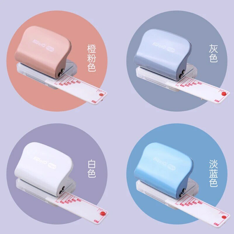 A5 B5 A6 A7 3Hole 6Hole 9Hole DIY Hole Puncher Handheld Metal Loose Leaf Hole Punch Handmade Paper Hole Puncher for Office