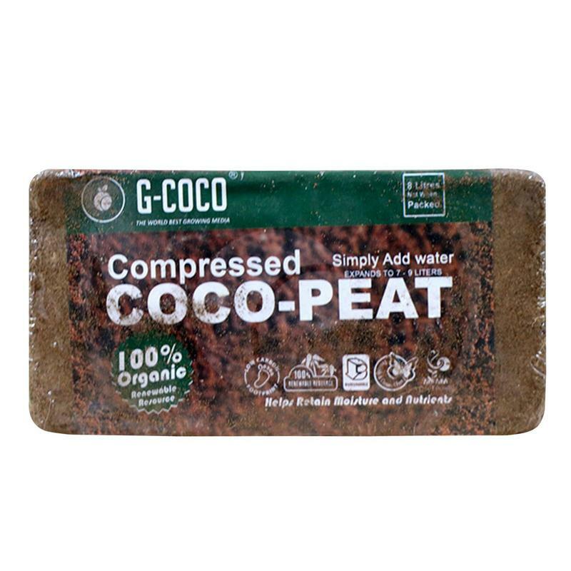 Coco Coir Brick 유기농 코코넛 섬유 기질, 낮은 EC 및 PH 밸런스, 천연 친환경 고확장 코코 섬유